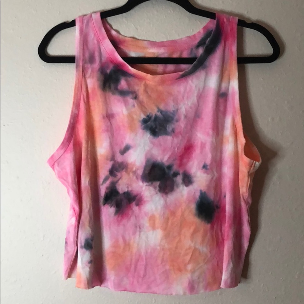 Tie-Dye Crop Tank Top